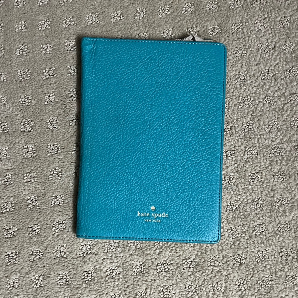 Kate Spade Turquoise Leather Cover for EReader/Nook/Kindle retired style